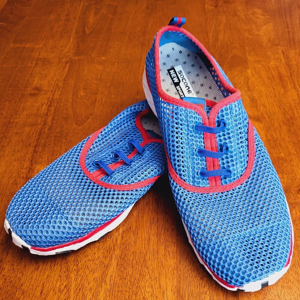 Socone New Sports ~ Sz 44 = 10.5 ~ Mesh Water / Athletic Shoes ~ NWOT